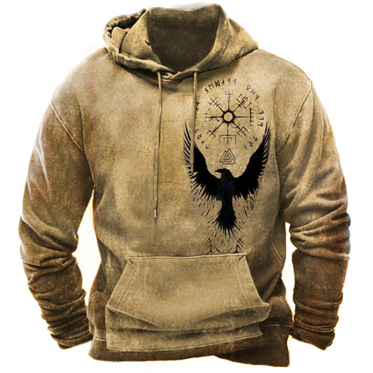 Men's Vintage Rune Print Sweatshirt