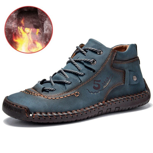 Men's Plus Fleece Warm And Soft Outdoor Casual Boots