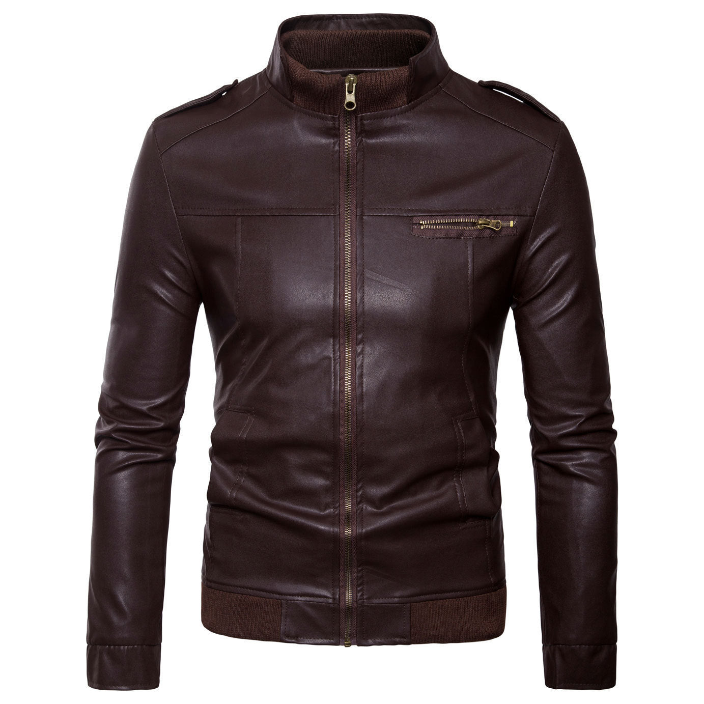 Stylish Men's Leather Jacket - Perfect for Casual and Formal Wear