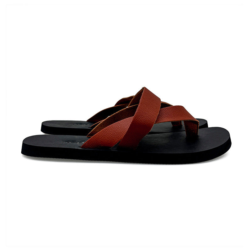 Men's Flip-Flops Thongs Sandals Comfortable Non-slip Casual Slippers For Beach Surf