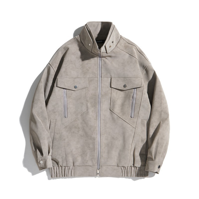 Stylish Stand Collar Jacket for Men - Perfect for Casual and Outdoor Adventures