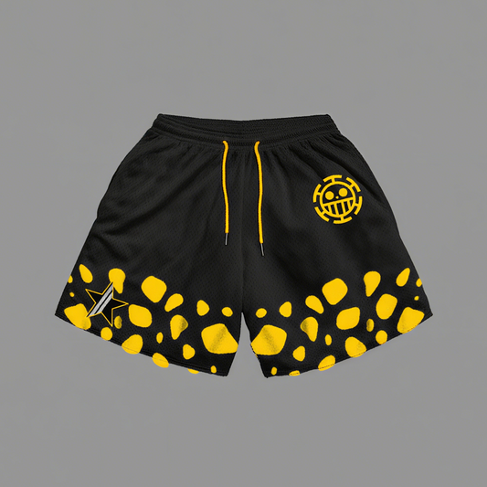 Men's Casual Drawstring Print Shorts
