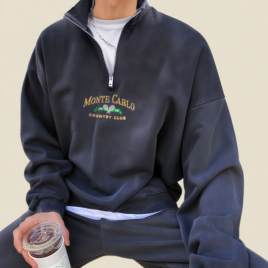 Mente Carlo Vintage Half Zip Sweatshirt