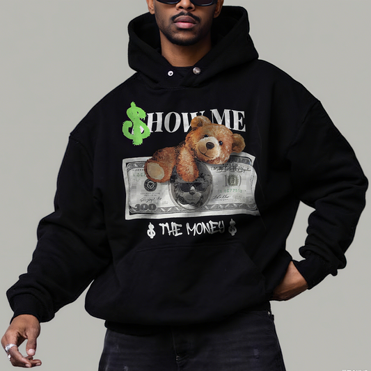 Teddy Bear Print Men's Sweatshirt