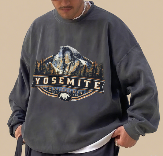 Yosemite Print Vintage Sweatshirt