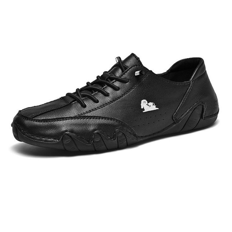 Men's Plus Size Microfiber Leather Ram Lace Up Soft Octopus Sole Sneakers Casual Shoes