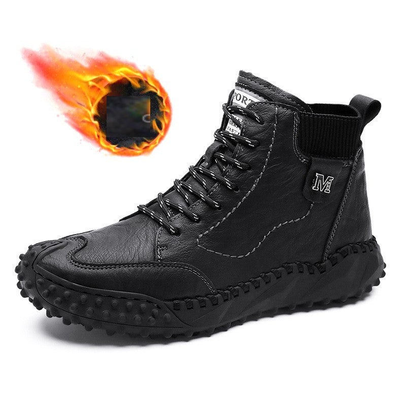 Men's Two-wear Soft Handmade High-top Martin Boots