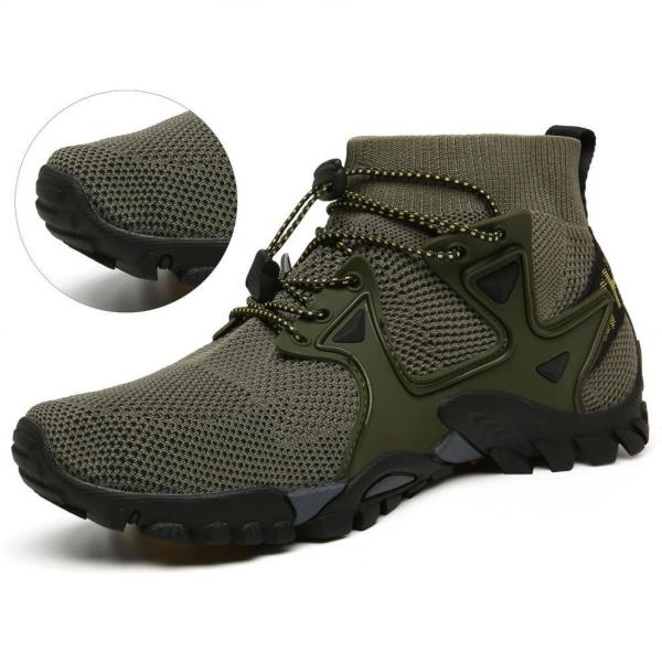 Men's Knitted Upper Breathable Outdoor Sports Shoes