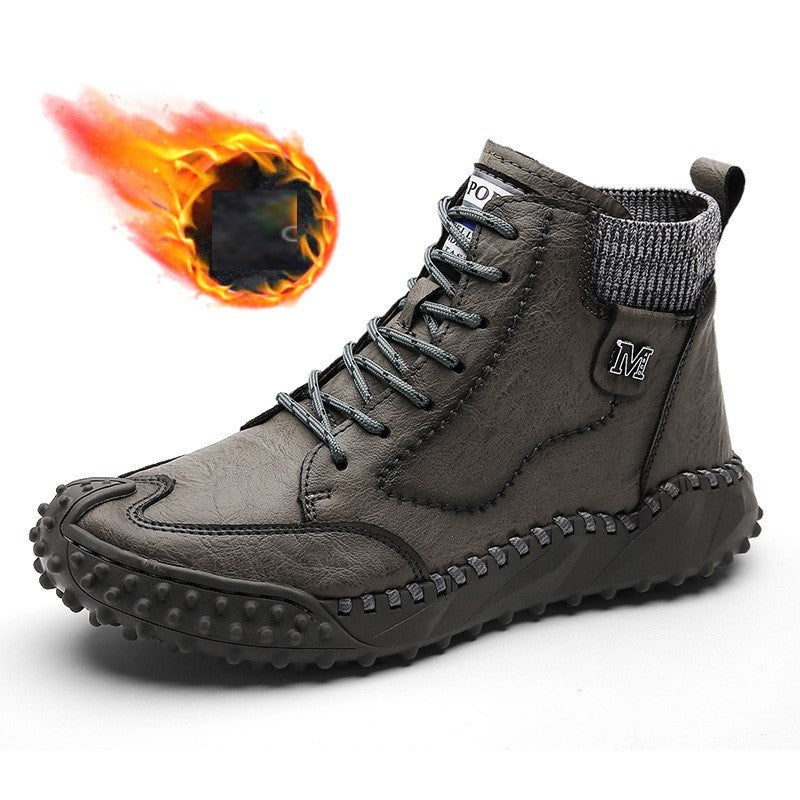 Men's Two-wear Soft Handmade High-top Martin Boots