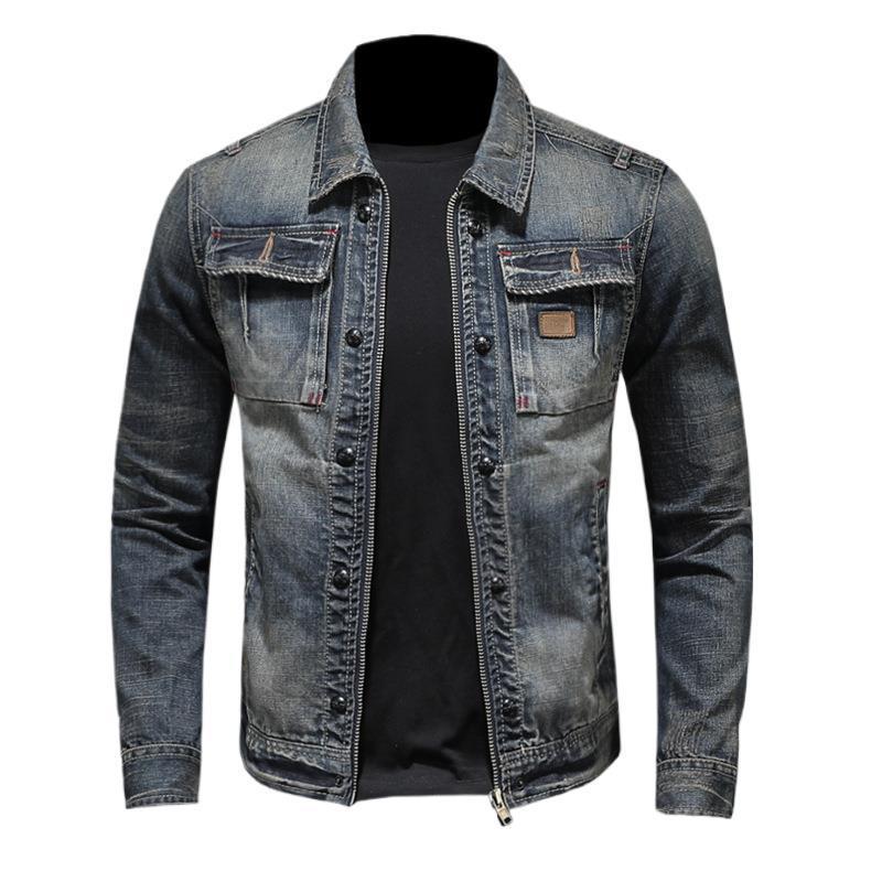 Stylish Men's Denim Jacket - Perfect for Casual and Outdoor Adventures