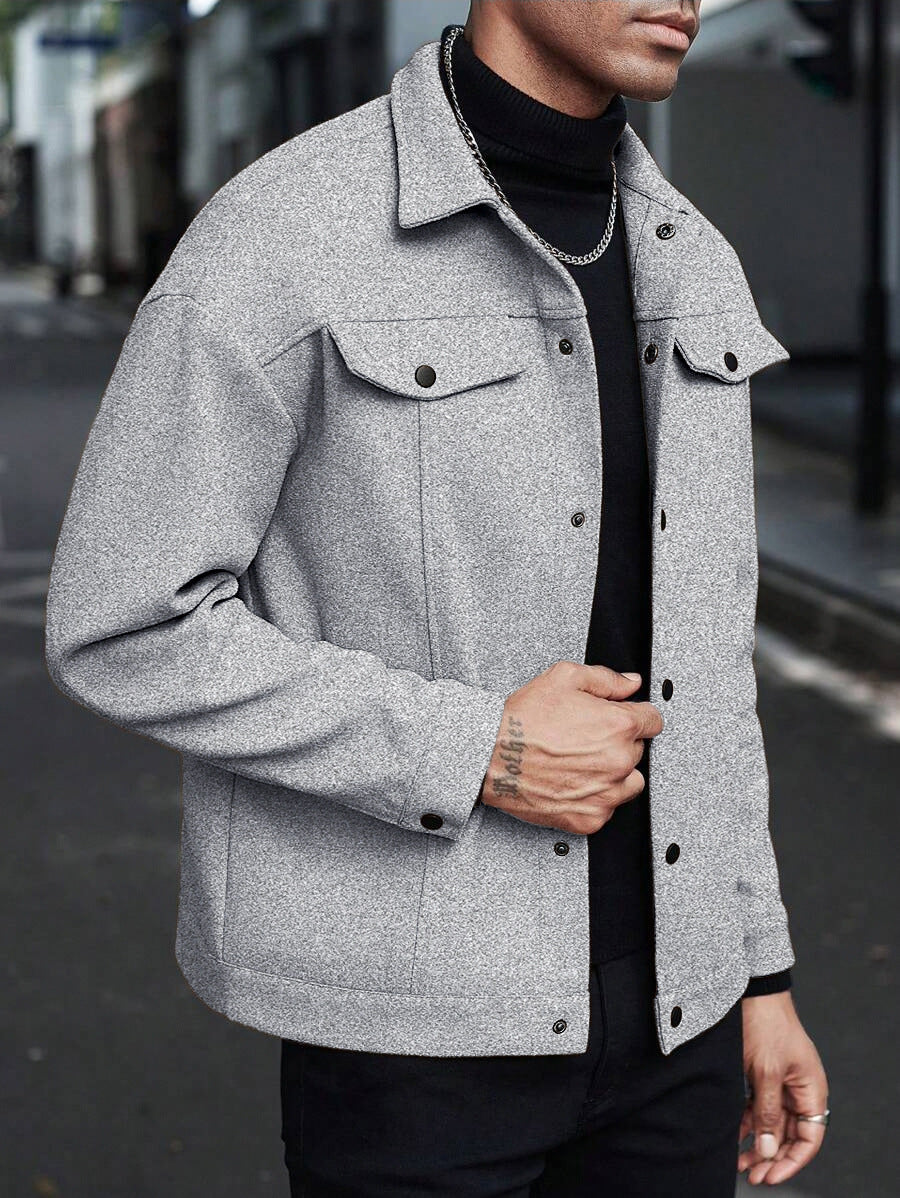 Stylish Men's Casual Jacket with Multiple Color Options for Everyday Wear