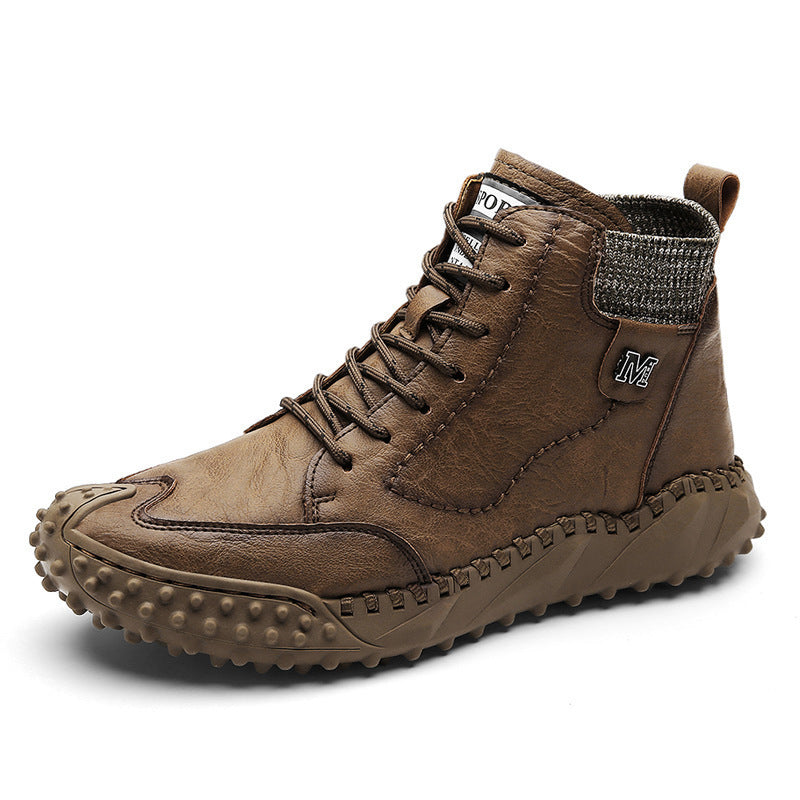 Men's Two-wear Soft Handmade High-top Martin Boots