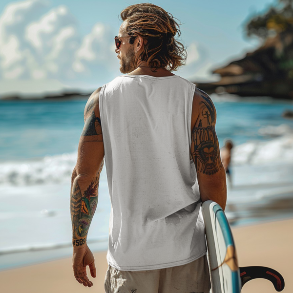 Men's Sleeveless Tank Top Perfect with Tattoo