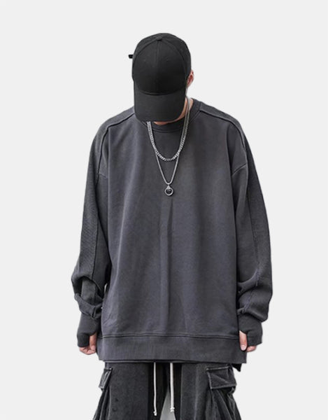 Ninja Sleeve Patchwork Sweater