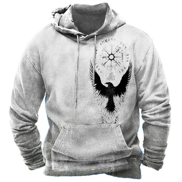 Men's Vintage Rune Print Sweatshirt