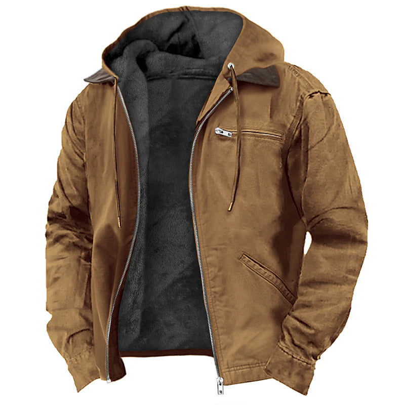 Winter Warmth Hooded Jacket with Faux Fur Lining - Perfect for Cold Weather