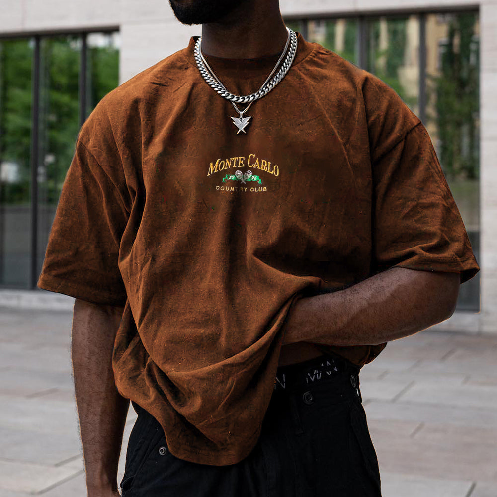 Men's Vintage Print Oversized T-Shirt