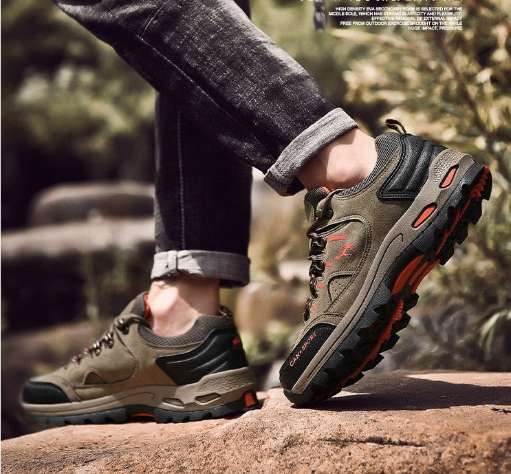 Men's Soft Stitching Non-slip Hiking Shoes