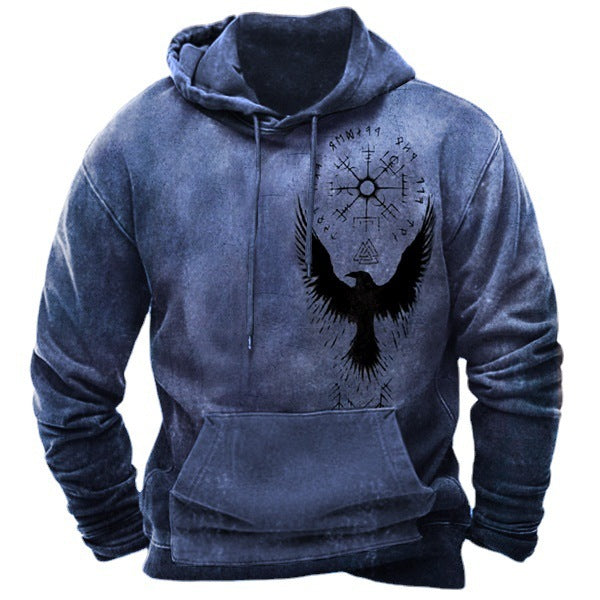 Men's Vintage Rune Print Sweatshirt