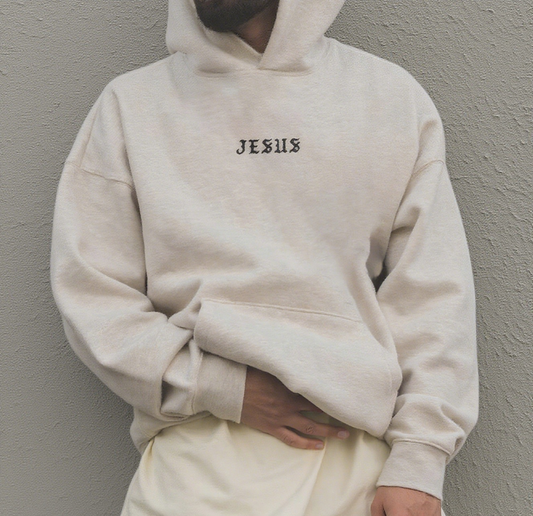 Men's Faith "JESUS" Print Casual Pullover Sweatshirt