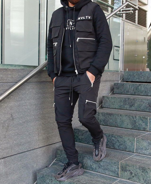 Sports And Leisure Zipper Multi-pocket Trousers Men's Fitness Running Training Pants