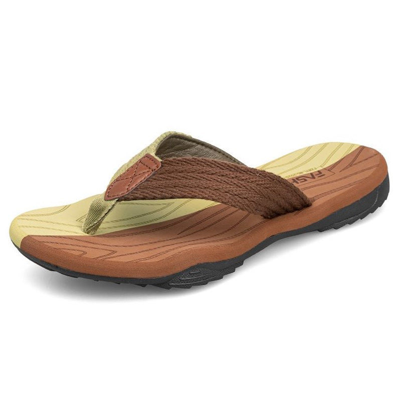 Men's Non-slip Soft Beach Patchwork Flip-flops