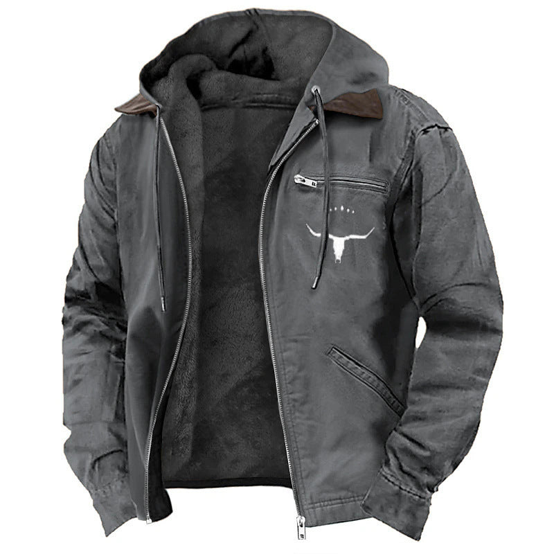 Winter Warmth Hooded Jacket with Faux Fur Lining - Perfect for Cold Weather