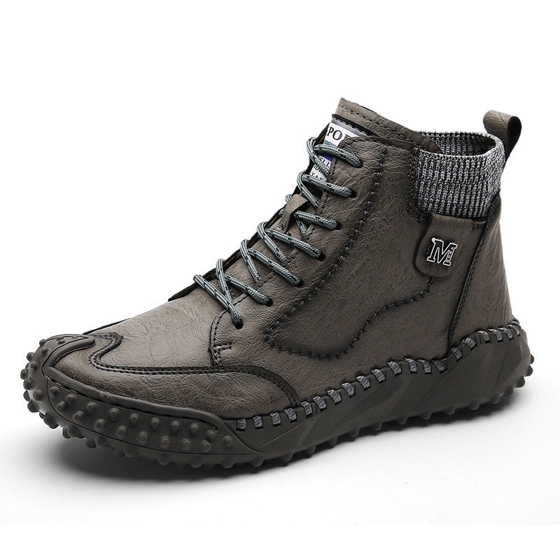 Men's Two-wear Soft Handmade High-top Martin Boots