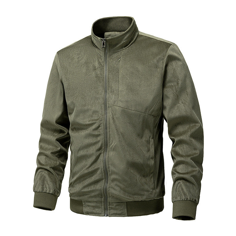Men's Stylish Stand Collar Jacket - Perfect for Casual and Outdoor Adventures