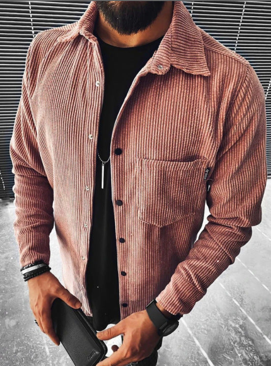 Stylish Corduroy Shirt Jacket for Men - Perfect for Casual and Semi-Formal Occasions