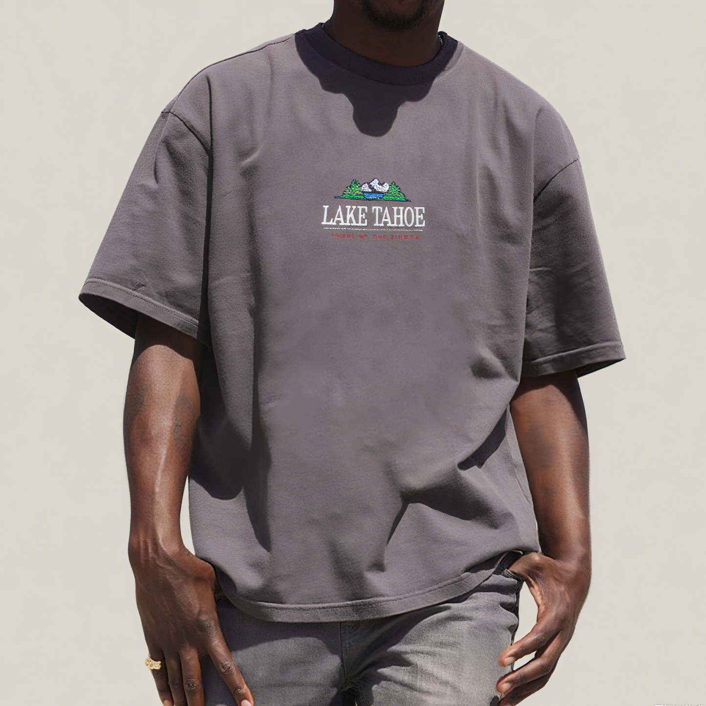 Men's LAKE TAHOE PRINTED SHORT SLEEVE T-SHIRT