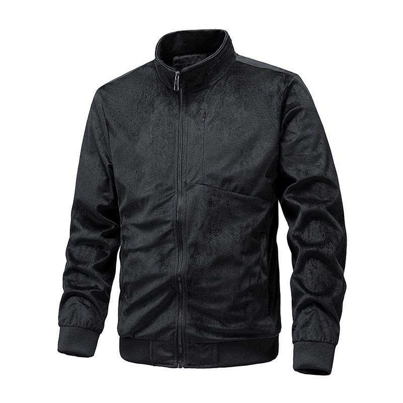 Men's Stylish Stand Collar Jacket - Perfect for Casual and Outdoor Adventures