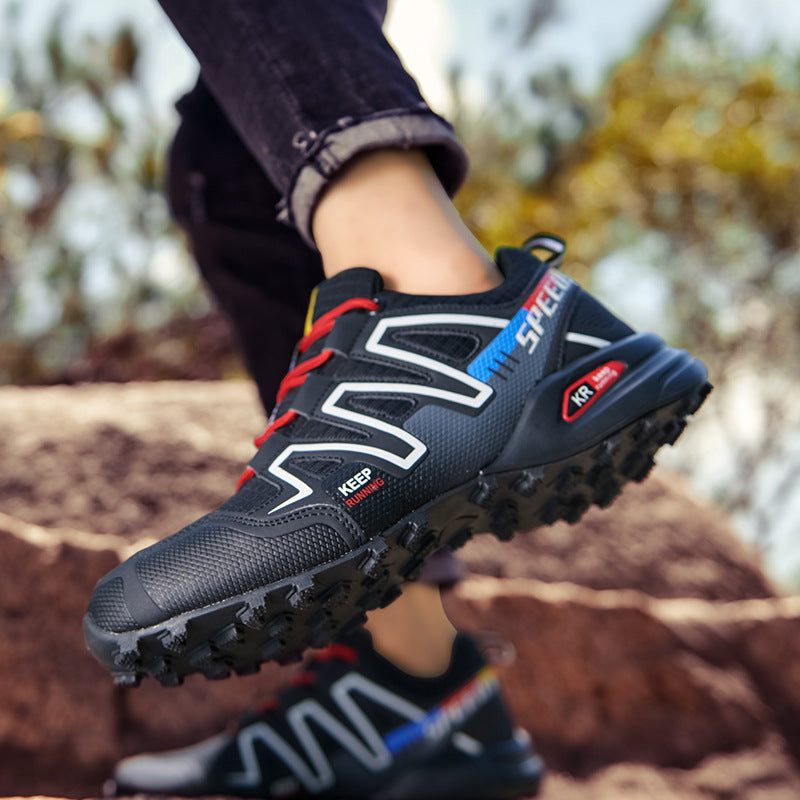Men's Sneakers Shoes Mesh Breathable Anti Slip Hiking Shoes