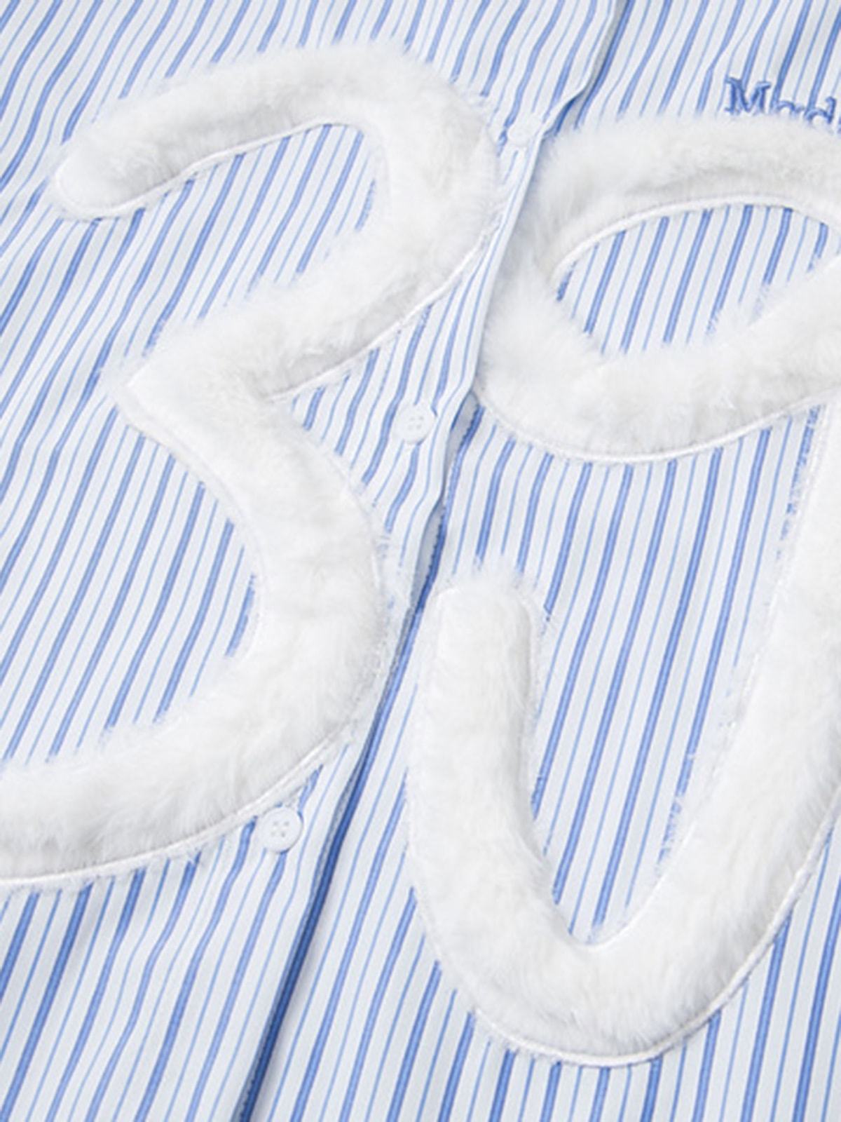 Striped Shirt with Fuzzy Number 39 Design