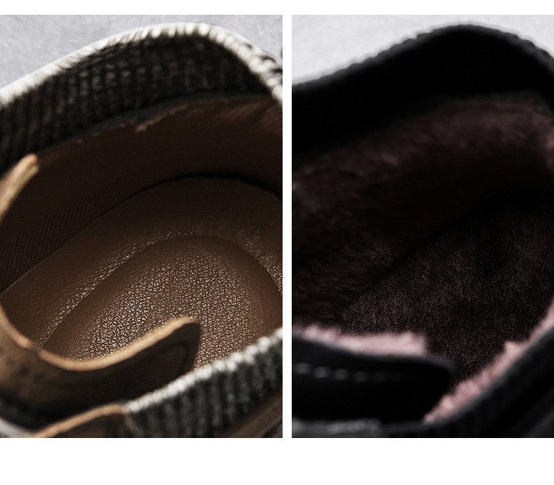 Men's Two-wear Soft Handmade High-top Martin Boots