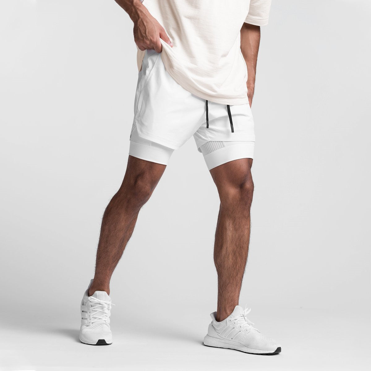 Men's Performance Running Shorts with Secure Phone Pocket