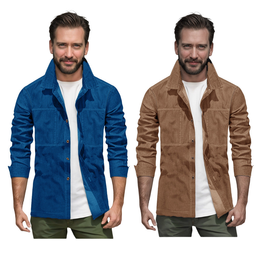 Stylish Men's Denim Jacket - Four Colors for Versatile Looks