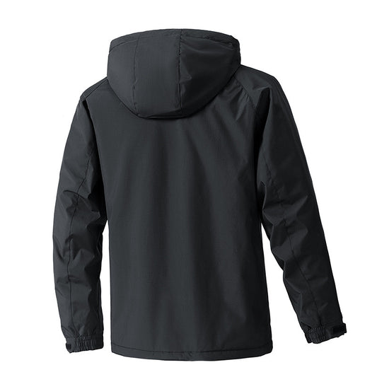 Men's Waterproof Hooded Jacket for Outdoor Adventures