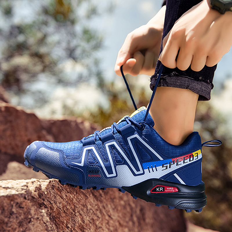 Men's Sneakers Shoes Mesh Breathable Anti Slip Hiking Shoes