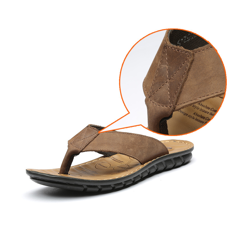 Men's Flip Flops 3 Point Flip Flop Athletic Sandal Non-slip Casual Comfortable Slippers For Beach Surfing