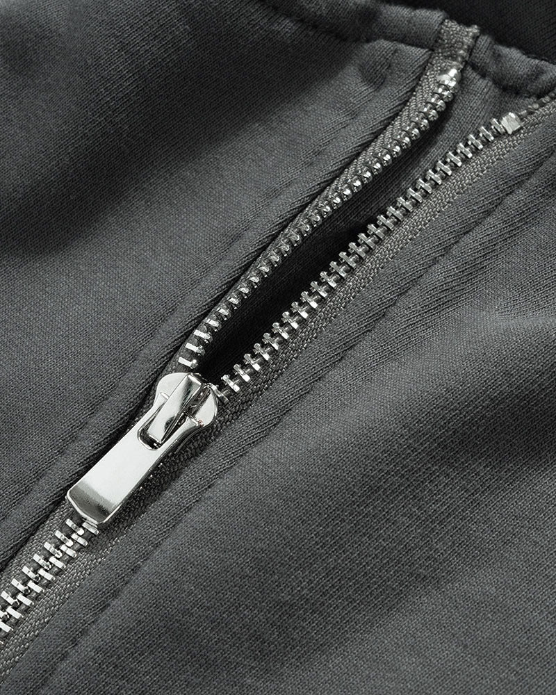 Premium Zippered Black Jacket with Sleek Design for Modern Fashionistas