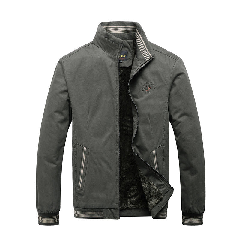 Men's Winter Warm Jacket with Faux Fur Lining - Stylish and Cozy Outerwear for Cold Weather