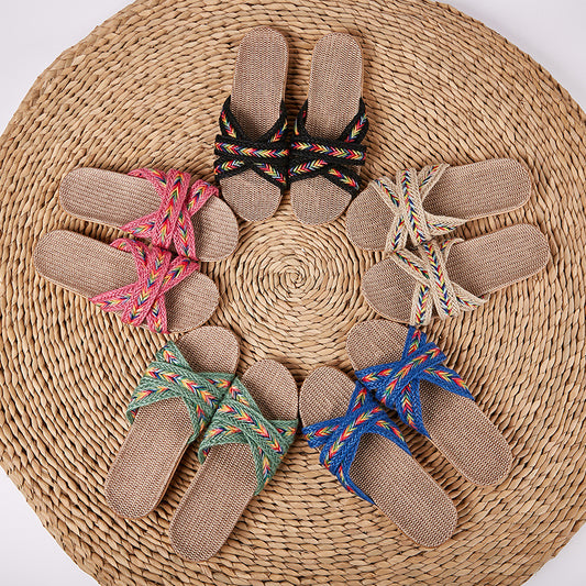 Unisex Beach Woven Slippers