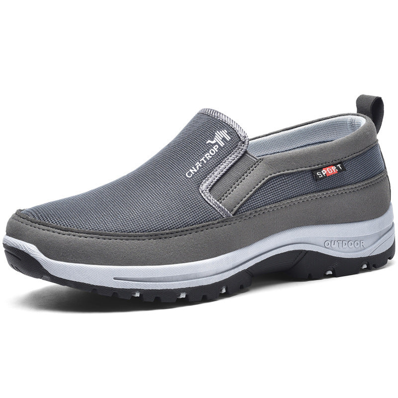 Men's Plus Size Mesh Stitching Soft Breathable Sneakers Casual Shoes