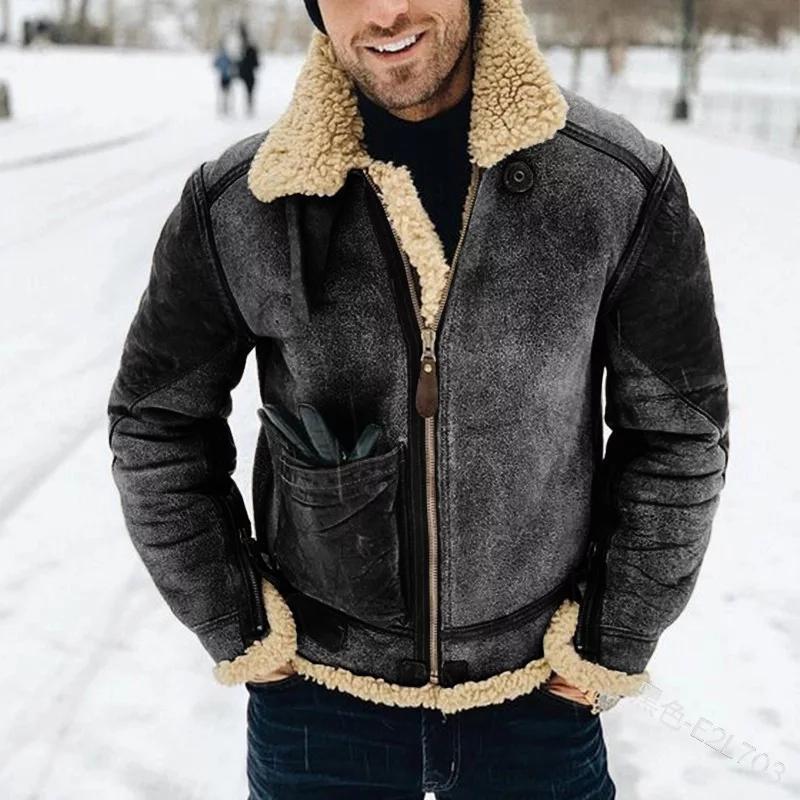 Winter Warmth Aviator Jacket with Faux Fur Trim