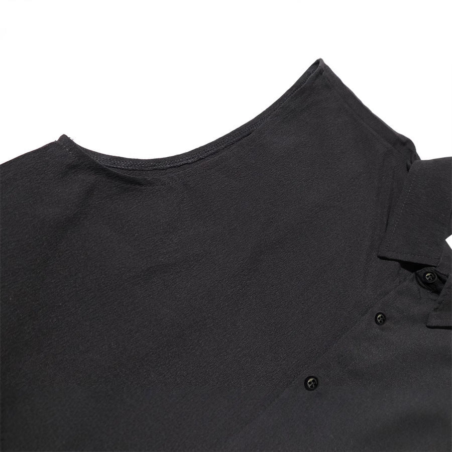 Men's Simple Wide Shoulder Sleeveless Shirt