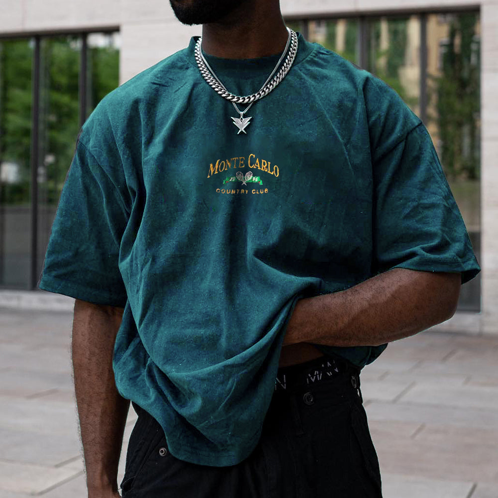 Men's Vintage Print Oversized T-Shirt