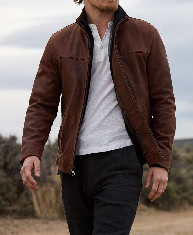 Stylish Brown Jacket for Men - Perfect for Casual and Outdoor Adventures