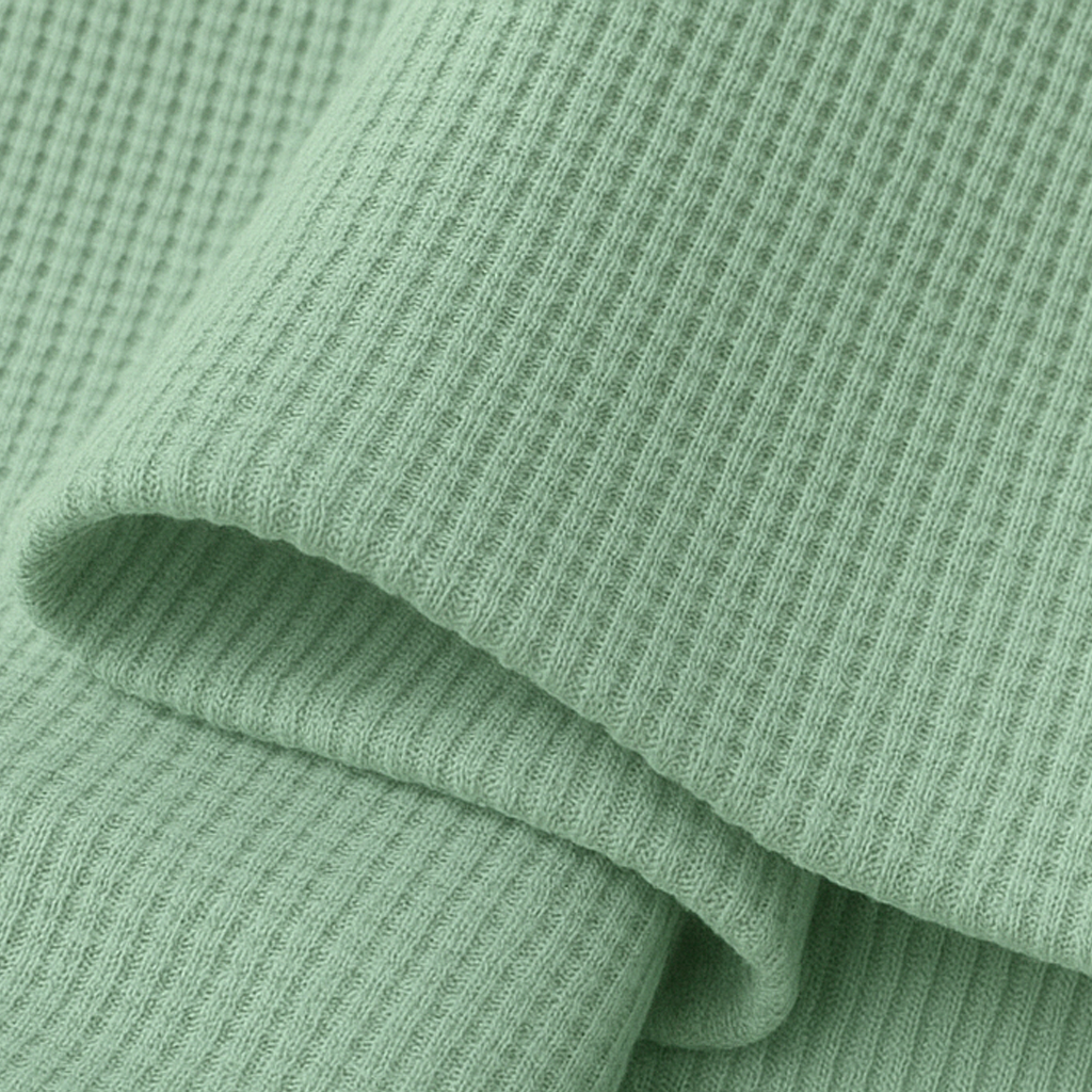 Lightweight Waffle Knit Pocket Tee for Men