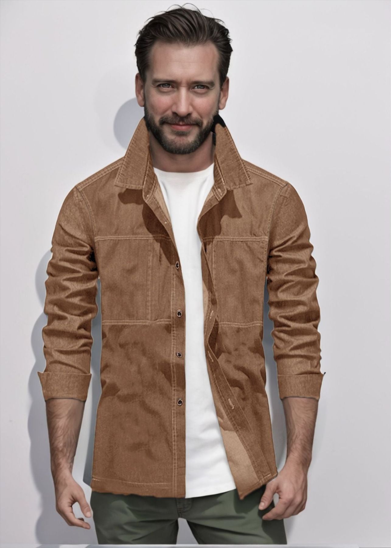 Stylish Men's Denim Jacket - Four Colors for Versatile Looks